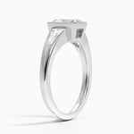 Hayes Three Stone Baguette Diamond Ring (1/2 ct. tw.) Platinum Radiant Engagement Ring