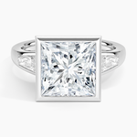 Hayes Three Stone Baguette Diamond Ring (1/2 ct. tw.) Platinum Princess Engagement Ring