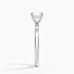 Audrey Perfect Fit Hidden Halo 2mm Diamond Ring Platinum Asscher Engagement Ring