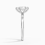 Audrey Perfect Fit Hidden Halo 2mm Diamond Ring Platinum Pear Engagement Ring