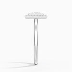 Bezel Halo Diamond Ring (1/4 ct. tw.) Platinum Princess Engagement Ring