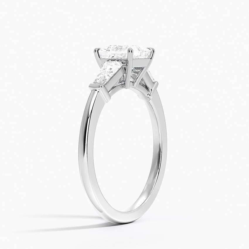 Symphony Tapered Baguette Three Stone Diamond Ring (1/2 ct. tw.) Platinum Princess Engagement Ring