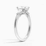 Symphony Tapered Baguette Three Stone Diamond Ring (1/2 ct. tw.) Platinum Radiant Engagement Ring