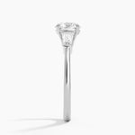 Symphony Tapered Baguette Three Stone Diamond Ring (1/2 ct. tw.) Platinum Round Engagement Ring