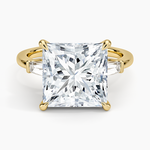 Symphony Tapered Baguette Three Stone Diamond Ring (1/2 ct. tw.) Yellow Gold 18k Princess Engagement Ring