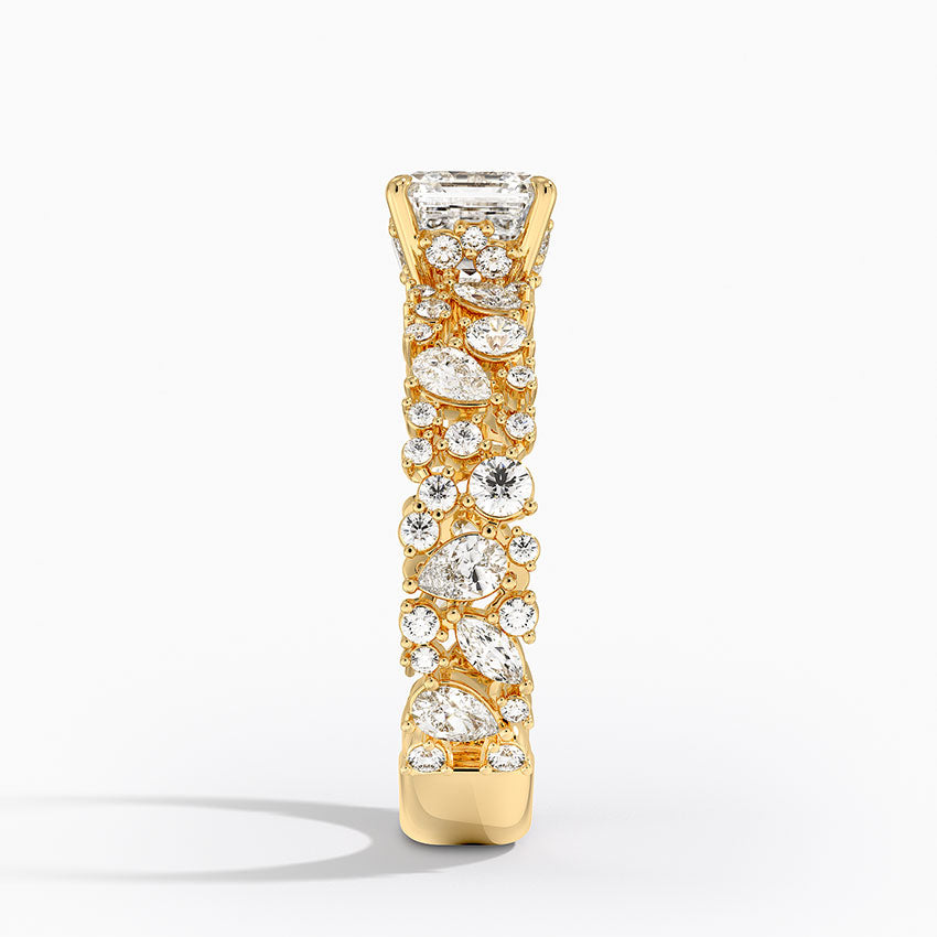 Glacé Diamond Ring (3/4 ct. tw.) Yellow Gold 18k Asscher Engagement Ring