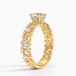 Glacé Diamond Ring (3/4 ct. tw.) Yellow Gold 18k Cushion Engagement Ring