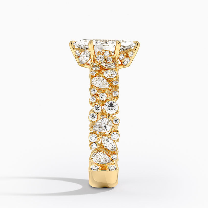 Glacé Diamond Ring (3/4 ct. tw.) Yellow Gold 18k Marquise Engagement Ring