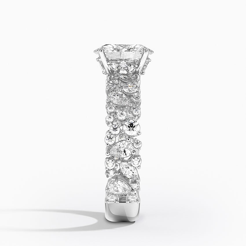 Glacé Diamond Ring (3/4 ct. tw.) Platinum Oval Engagement Ring