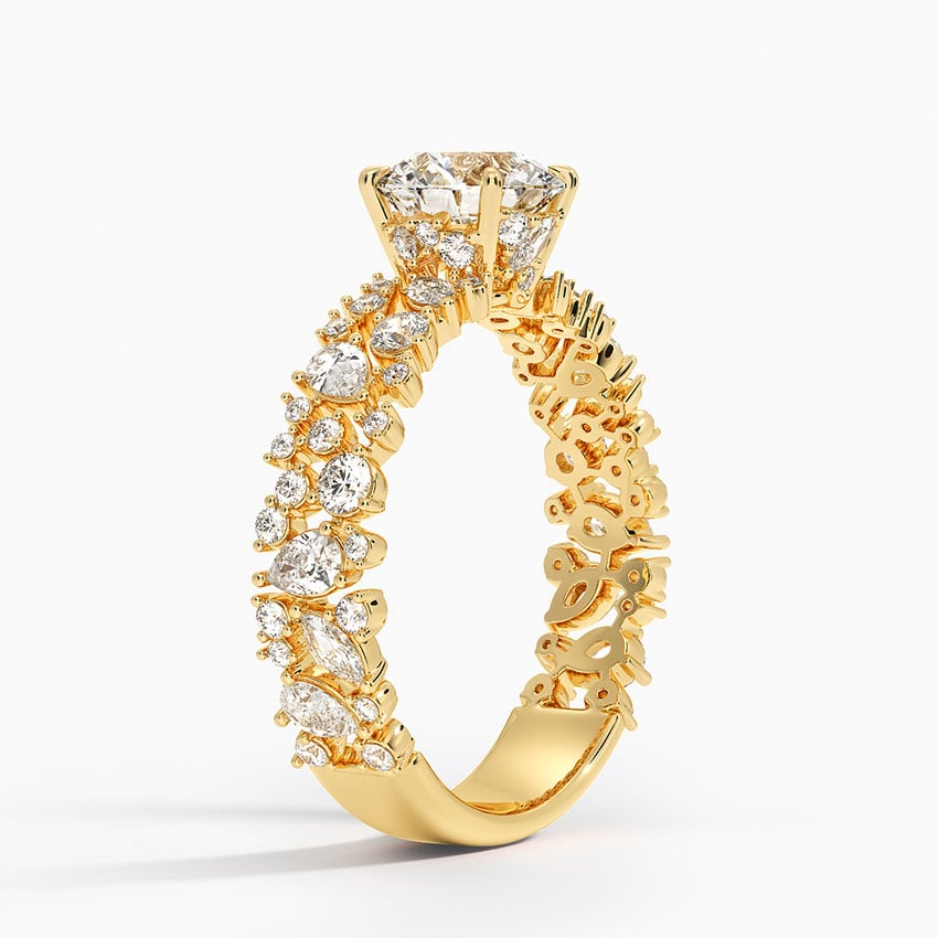 Glacé Diamond Ring (3/4 ct. tw.) Yellow Gold 18k Round Engagement Ring