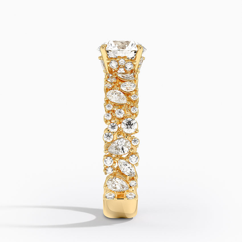 Glacé Diamond Ring (3/4 ct. tw.) Yellow Gold 18k Round Engagement Ring