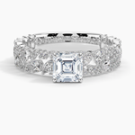 Glacé Diamond Ring (3/4 ct. tw.) Platinum Asscher Engagement Ring