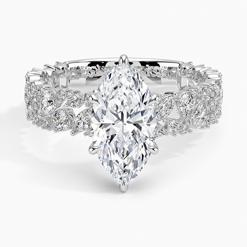Glacé Diamond Ring (3/4 ct. tw.) Platinum Marquise Engagement Ring