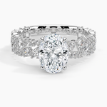 Glacé Diamond Ring (3/4 ct. tw.) Platinum Oval Engagement Ring