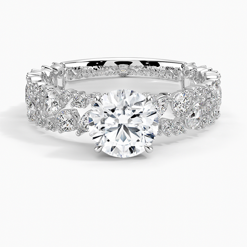Glacé Diamond Ring (3/4 ct. tw.) Platinum Round Engagement Ring