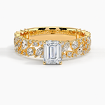 Glacé Diamond Ring (3/4 ct. tw.) Yellow Gold 18k Emerald Engagement Ring