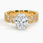 Glacé Diamond Ring (3/4 ct. tw.) Yellow Gold 18k Oval Engagement Ring