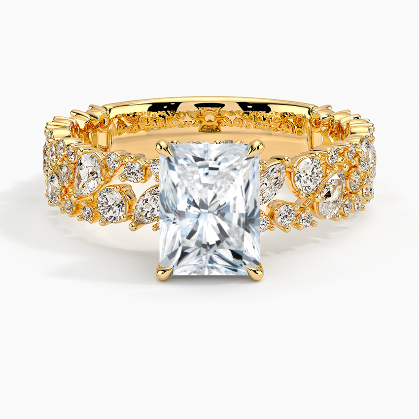 Glacé Diamond Ring (3/4 ct. tw.) Yellow Gold 18k Radiant Engagement Ring