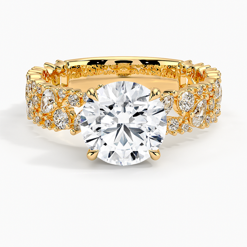Glacé Diamond Ring (3/4 ct. tw.) Yellow Gold 18k Round Engagement Ring