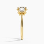 Oval-Cut Three Stone Diamond Ring (1/2 ct. tw.) Yellow Gold 18k Oval Engagement Ring