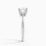 Oval-Cut Three Stone Diamond Ring (1/2 ct. tw.) Platinum Princess Engagement Ring