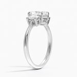 Oval-Cut Three Stone Diamond Ring (1/2 ct. tw.) Platinum Radiant Engagement Ring