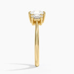 Oval-Cut Three Stone Diamond Ring (1/2 ct. tw.) Yellow Gold 18k Radiant Engagement Ring