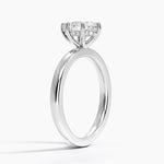 Sydney Perfect Fit Hidden Halo 2mm Diamond Ring Platinum Pear Engagement Ring