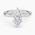 Sydney Perfect Fit Hidden Halo 2mm Diamond Ring Platinum Marquise Engagement Ring