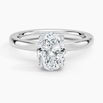 Sydney Perfect Fit Hidden Halo 2mm Diamond Ring Platinum Oval Engagement Ring