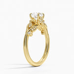 Canopy Diamond Ring Yellow Gold 18k Cushion Engagement Ring