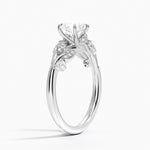 Canopy Diamond Ring Platinum Heart Engagement Ring