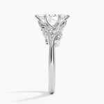 Canopy Diamond Ring Platinum Marquise Engagement Ring
