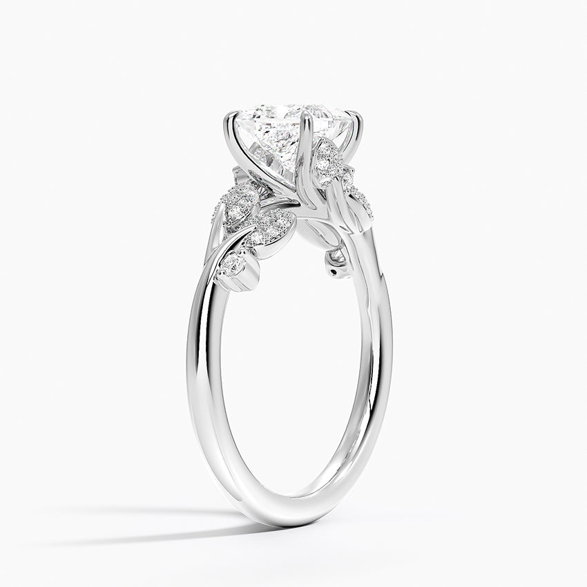 Canopy Diamond Ring Platinum Princess Engagement Ring