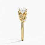 Canopy Diamond Ring Yellow Gold 18k Princess Engagement Ring