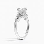 Canopy Diamond Ring Platinum Round Engagement Ring
