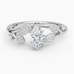 Canopy Diamond Ring Platinum Marquise Engagement Ring