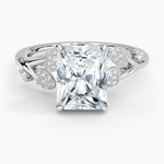 Canopy Diamond Ring Platinum Radiant Engagement Ring
