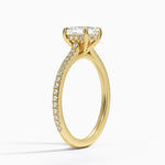 Luxe Lissome Diamond Ring (1/5 ct. tw.) Yellow Gold 18k Asscher Engagement Ring