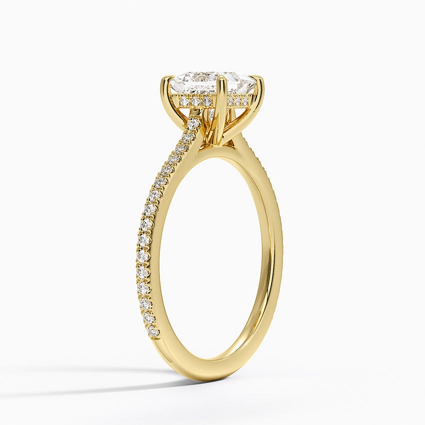 Luxe Lissome Diamond Ring (1/5 ct. tw.) Yellow Gold 18k Princess Engagement Ring