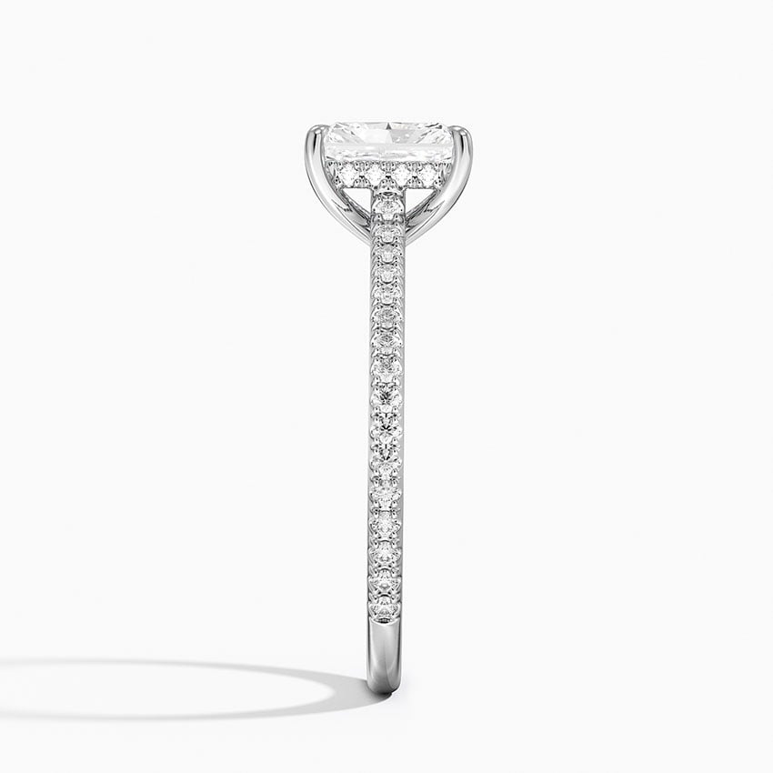 Luxe Lissome Diamond Ring (1/5 ct. tw.) Platinum Radiant Engagement Ring