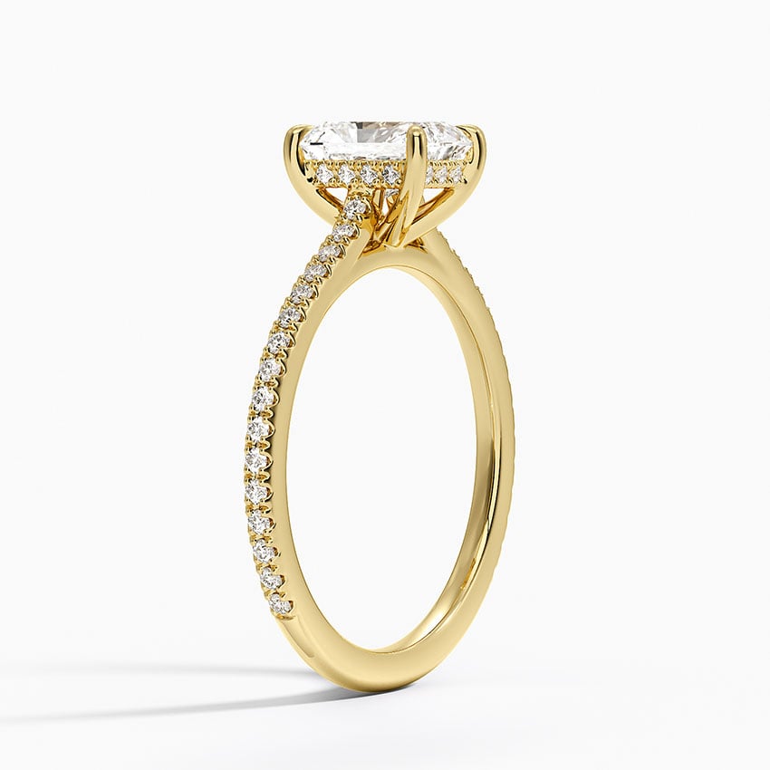 Luxe Lissome Diamond Ring (1/5 ct. tw.) Yellow Gold 18k Radiant Engagement Ring
