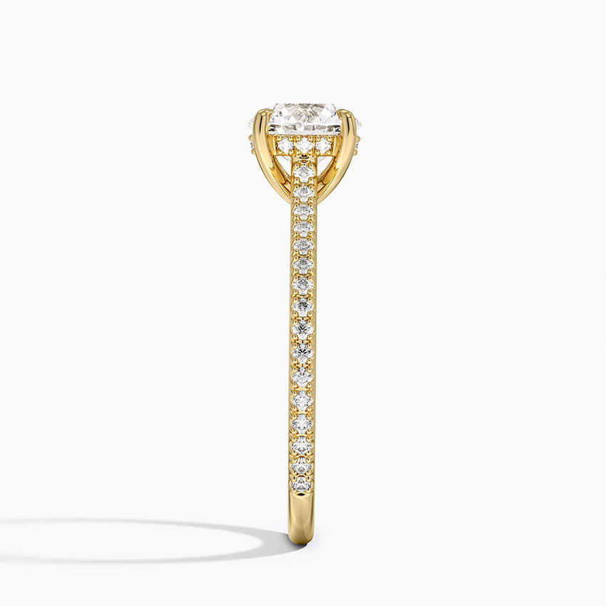 Luxe Lissome Diamond Ring (1/5 ct. tw.) Yellow Gold 18k Round Engagement Ring