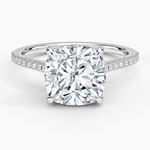 Luxe Lissome Diamond Ring (1/5 ct. tw.) Platinum Cushion Engagement Ring