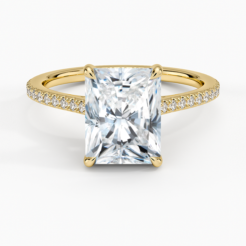 Luxe Lissome Diamond Ring (1/5 ct. tw.) Yellow Gold 18k Radiant Engagement Ring