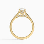 Dawn 1.5mm Diamond Ring Yellow Gold 18k Cushion Engagement Ring