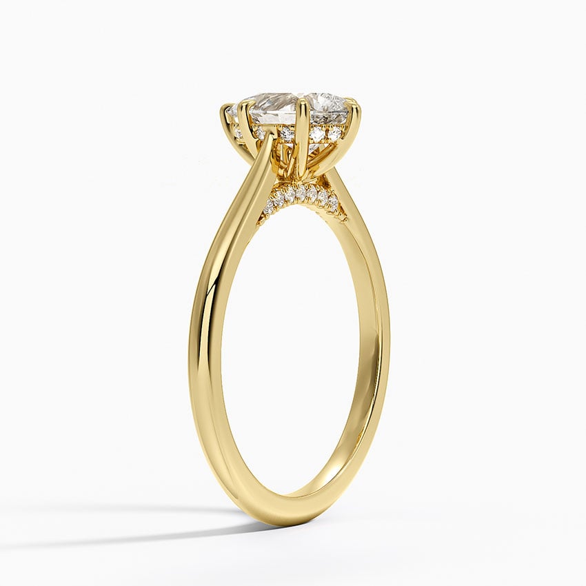 Dawn 1.5mm Diamond Ring Yellow Gold 18k Pear Engagement Ring
