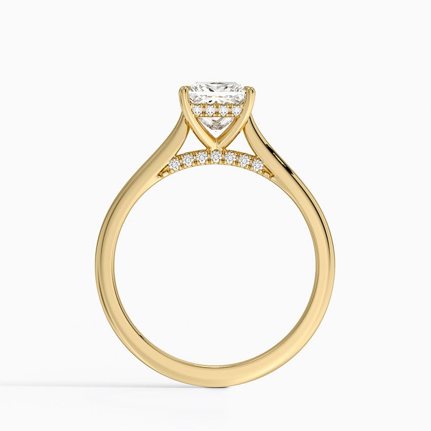 Dawn 1.5mm Diamond Ring Yellow Gold 18k Princess Engagement Ring
