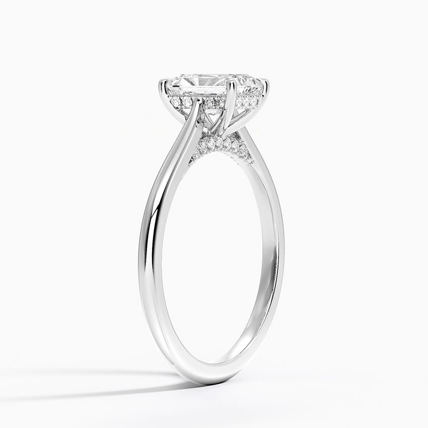 Dawn 1.5mm Diamond Ring Platinum Radiant Engagement Ring