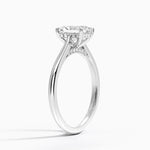 Dawn 1.5mm Diamond Ring Platinum Radiant Engagement Ring